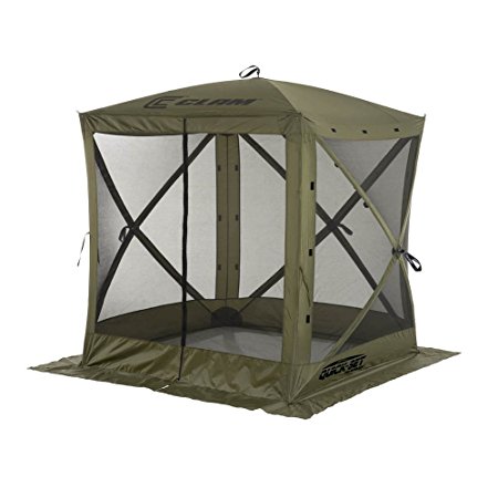 Clam Corporation 9870 Quick-Set Traveler Shelter, 72 x 72-Inch, Forest Green