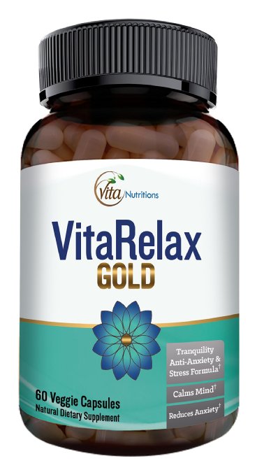 Powerful Stress Relief and Mood Boost Natural Anxiety Relief and Tranquility Supplement Effective Relaxation and Calming Supplement Mood Boost Support and Stress Reduction 60 Veggie Safe Capsules