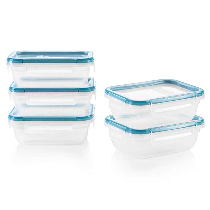 Snapware 1136622 SN TS 10pc Rect Plast Meal Prep Kit, 10 pieces