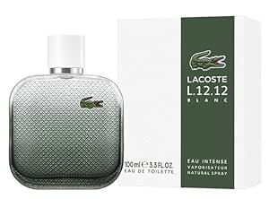 lacoste L.12.12 Blanc Intense cologne Eau de Toilette Spray for Men 3.4 oz