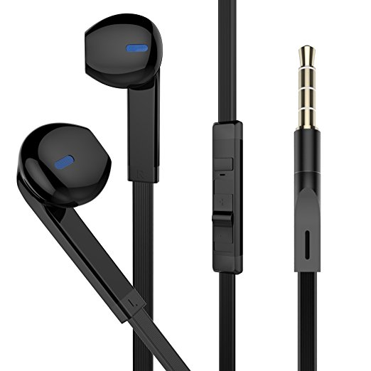 in Ear Headphones, BYZ Clear Sound Earbuds iPhone Wired Earphones with Microphone in Line Control Built-in Mic