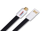 Premium Micro USB Cable - Extra Long 6FT - 2A Max Charge - Lifetime Warranty - USB 20 Charge and Data Sync Cable - Compatible With Google LG Motorola Samsung Xiaomi and More - By Crabby Digital