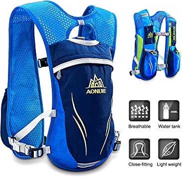 NARUTOO Hydration Pack Backpack,5.5L Marathon Running Vest for Women and Men Lightweight Trail Running Backpack