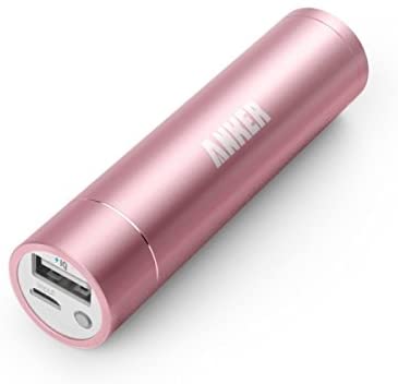Anker PowerCore  mini 3350mAh Lipstick-Sized Portable Charger (3rd Generation, Premium Aluminum Power Bank) One of the Most Compact External Batteries, Uses Premium Cells