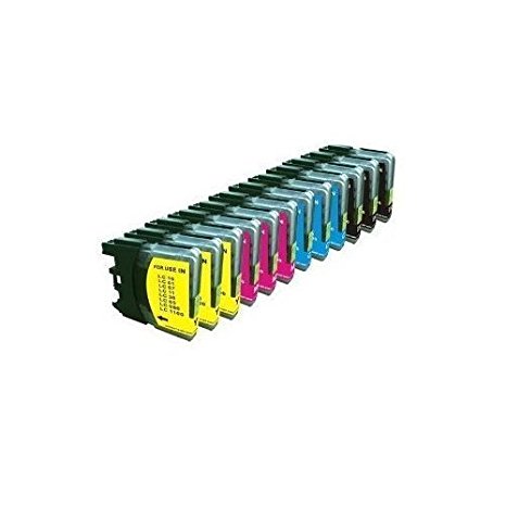 INKTONER 12PK Compatible LC61 Ink Cartridge For Brother MFC-490CW MFC-495CW MFC-J615W MFC-J630W