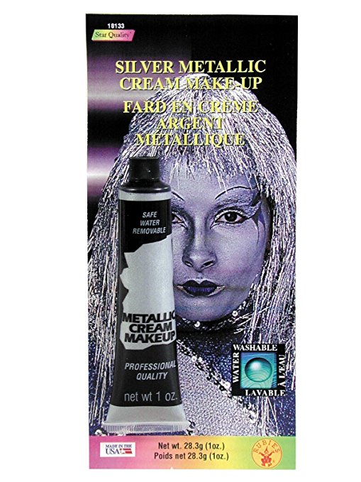 Rubie's Costume Co Slvr Metallc Cream Makeup Costume,0.7 oz