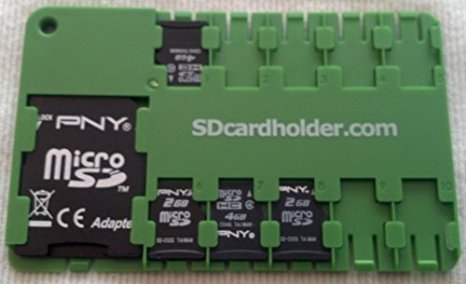 Micro SD Card Organiser (Green)