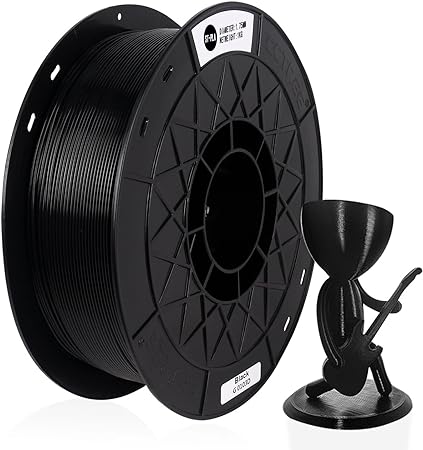 CCTREE 3D Printer ST-PLA (PLA ) Filament 1.75mm Accuracy  /- 0.03 mm 1kg Spool (2.2lbs) for for Creality Ender 3/Ender 3 Pro,Ender 3 V2 CR-10S Pro (Black)