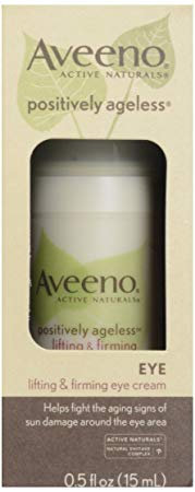 Aveeno, Facial Moisturizers Positively Ageless Lifting Firming Eye Cream, 0.5 oz