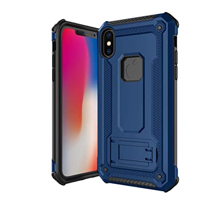 Pirum Military Grade Covers and Cases for Apple iPhone X & iPhone Xs (5.8 Inch) (Blue) Back Covers Mobile Cover Armor case