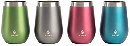 Manna Stainless-Steel Wine Tumblers, 4-Pack