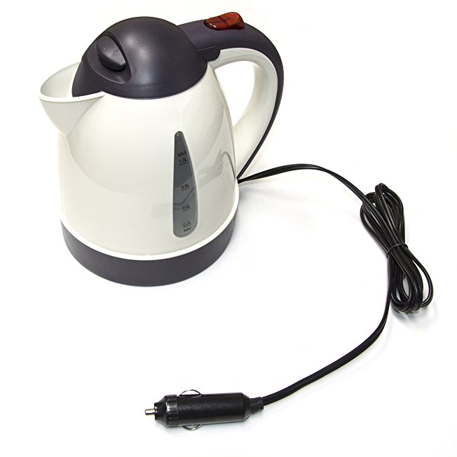 ALEKO CARKT12V Portable Travel Hot Pot Electric Car Kettle 12V DC Coffee Tea Espresso Appliance