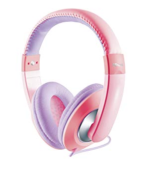 Trust Sonin Kids Headphones, Ear Defenders, Built-In Volume Limitation - Pink/Purple