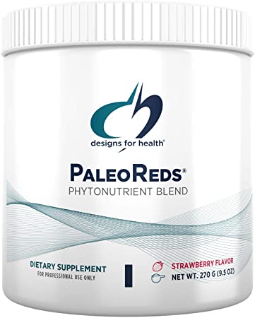 Designs for Health Phytonutrients and Antioxidant Blend Powder - PaleoReds Powder Blend with Organic Whole Fruits   Vegetables (30 Servings / 270g)