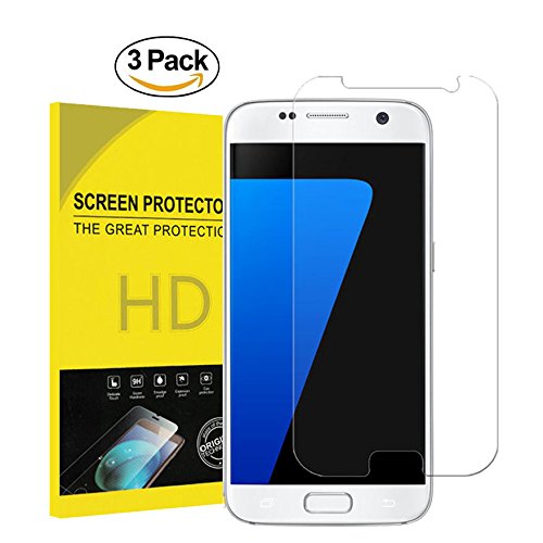 For Galaxy S7 Tempered Glass Screen Protector,Penacase[2Pack] Screen Film HD Clear Anti-Scratch, Anti-Fingerprint, Bubble Free Tempered Glass Screen Protector for Samsung Galaxy S7