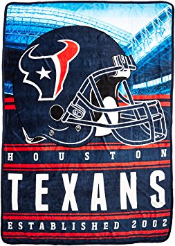 The Northwest Company NFL Houston Texans Stacked Silk Touch Blanket, 60-Inch by 80-Inch