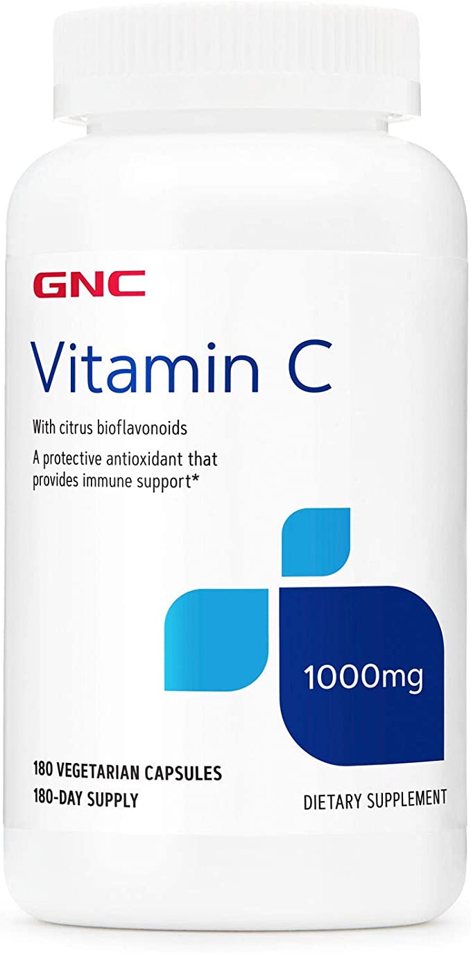 GNC Vitamin C 1000mg, 180 Capsules, Supports Healthy Immune System