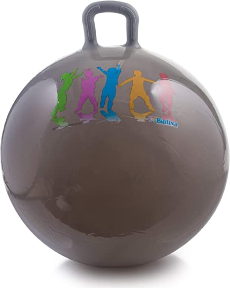 Hippity Hop 55cm Including Free Foot Pump, for Children Ages 7 & Up, Space Hopper, Hop Ball Bouncer
