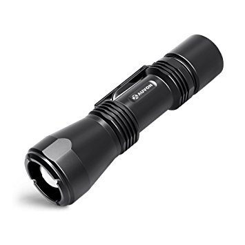 AUVON Super Bright Tactical Flashlight [2X Longer Runtime], Small LED Flashlights Torch with Power Saving Design (High Lumens, Ultra Compact, Waterproof, Zoomable) for EDC, Camping, Emergency