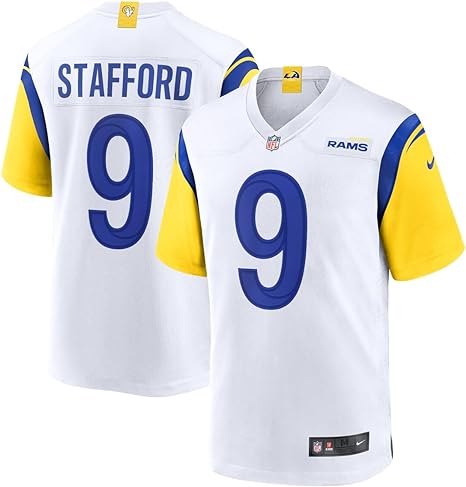 Nike Matthew Stafford Los Angeles Rams NFL Men's White Road On-Field Game Day Jersey