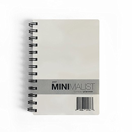 2017 Minimalist Compact Day Planner (4.75 x 6.75 inches) - 12 Monthly Calendar Overview, To-do Lists, Weekly and Daily Planning