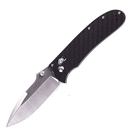 Knife F7041-CF Firebird by Ganzo Pocket Folding Hunting Knife Carbon Fiber Handle SS Blade