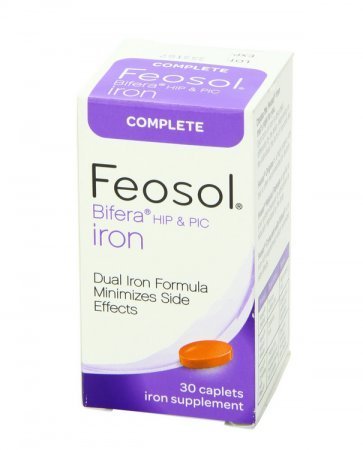 Feosol Bifera Iron Caplets Complete 30 ea by Feosol