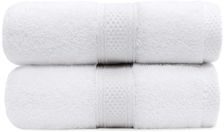 Standard Textile Hotel Luxury Lynova Hand Towels (16" x 30"), 100% Cotton, Set of 2