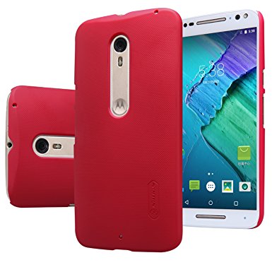 Droid Turbo 2 Case , , Suensan Pc Slim Ultra Thin Lightweight Mesh Hard Defende Case for Moto X Force 2015 (Red)