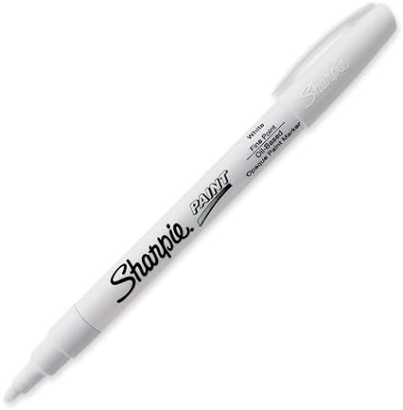 Sharpie Oil Based Paint Marker - Fine Marker Point Type - Point Marker Point Style - White Ink - 1 Each