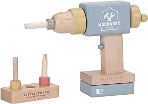 Little Dutch 7091 FSC Holz Kinder Bohrer blau