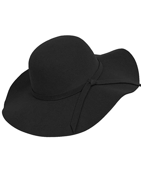 Bowknot Wide Brim Floppy Hat
