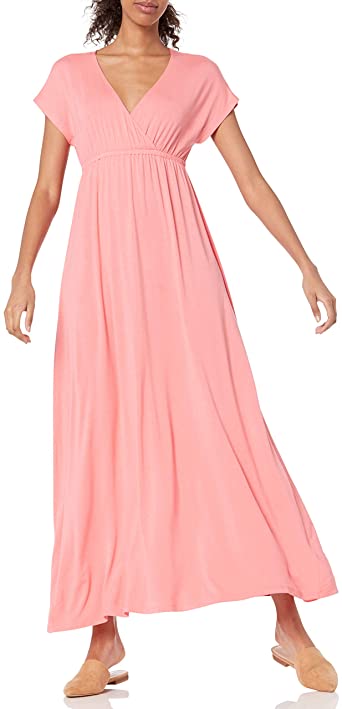 Amazon Essentials Women's Surplice Maxi Dress