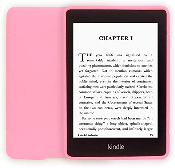 Young me 10th Generation Kindle Paperwhite Cover - Slim Fit TPU Gel Protective Case Cover for 2018 All-New Kindle Paperwhite (Pink)