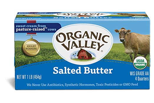Organic Valley, Organic Butter, Salted, 1 Pound