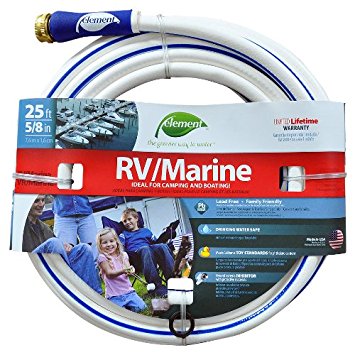 Element ELMRV58025 Marine/RV Lead Free Drinking Water Safe 5/8-Inch by 25-Feet Water Hose