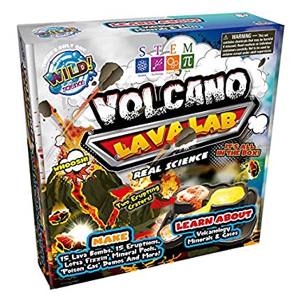 WILD! Science Volcano Lava Lab - Science Kits for Kids - STEM - Erupting Volcano Experiment