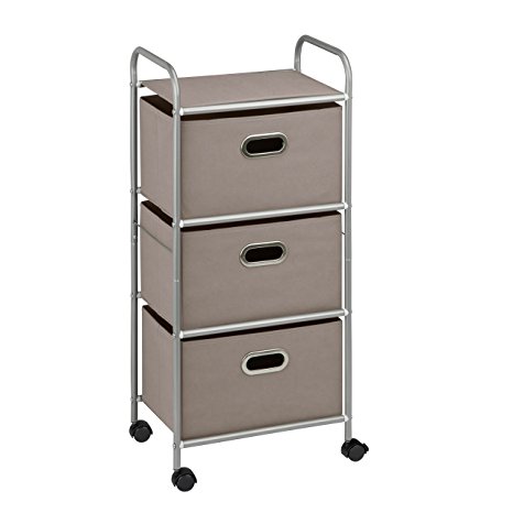 Honey Can Do 3 Drawer Rolling Cart Grey