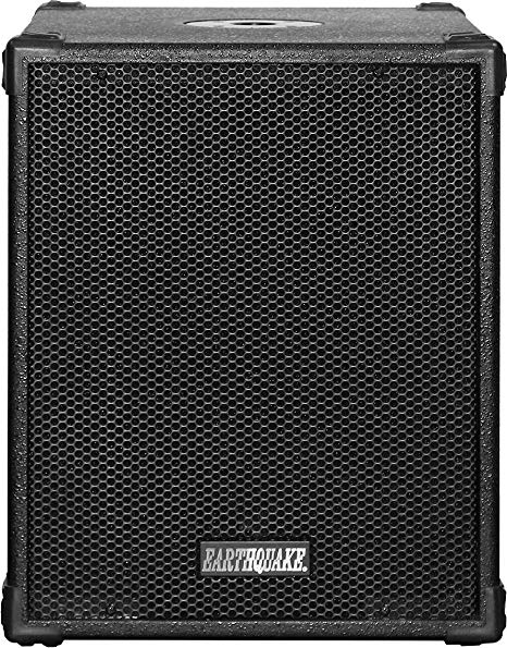 Earthquake Sound DJ-Quake (Ver 2) 12-inch 1200-Watt Subwoofer with Built-in Amplifier, USB/SD, and Bluetooth