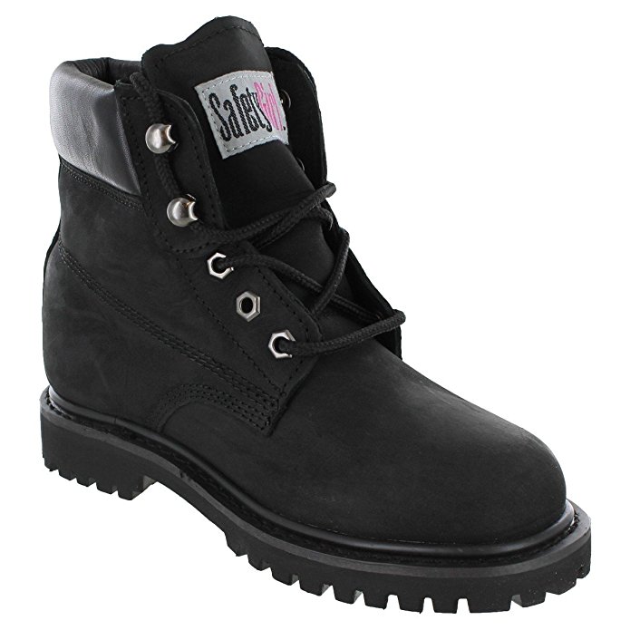 Safety Girl II Steel Toe Womens Work Boots - Black