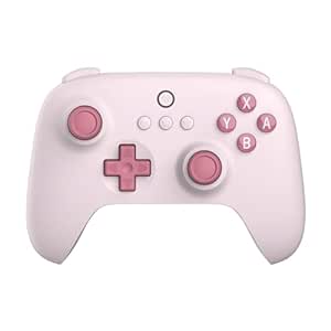 8Bitdo Ultimate C Bluetooth Controller for Switch, Ultimate Quality Bluetooth connectivity with 6-axis Motion Control and Rumble Vibration (Pink)