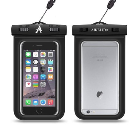 iPhone 6S Waterproof Case,AIKELIDA® Waterproof iPhone 6S Plus Case and iPhone 6/6 Plus/5 Waterproof Case, Samsung Galaxy S6/S5 Case Waterproof,Samsung Note 5/4 Waterproof Bag,100 Feet IPX8 Certified Dry Bag