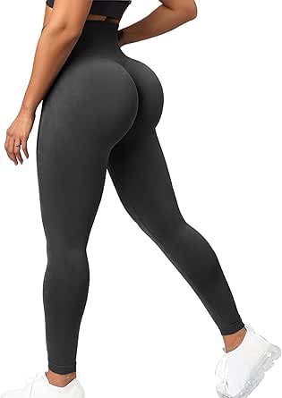 YOFIT Women High Waist Leggings Butt Lift Workout Yoga Pants Gym Fitness Booty Scrunch Tummy Control Running Tights