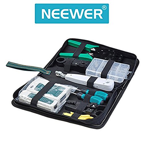 Neewer® Internet Network Cable Tester Wire Crimp LAN RJ45 RJ11 CAT5 Analyzer Tool Kit