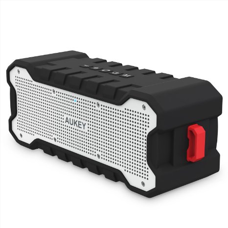 AUKEY Bluetooth Speaker, Water Resistant Wireless Outdoor Speaker with Enhanced Bass, 30-Hour Playtime, Build-in Mic for iPhone, iPad, Samsung & More