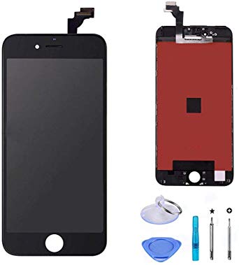 LCD Touch Screen Digitizer Display Replacement Assembly with Repair Tool for iPhone 6 Plus-Black