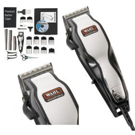 Brand New Wahl 79524-800 Chrome Pro Full Complete Home Hair Cutting Clipper Trimmer Set