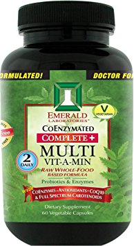 Emerald Laboratories - Complete Multi Vit-A-Min (2-Daily) - Coenzymes   Antioxidants   CoQ10 & Full Spectrum Carotenoids - 60 Vegetable Capsules