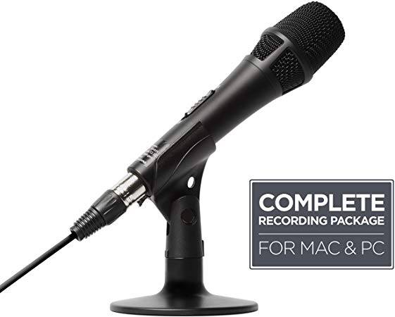 Marantz Professional – USB Microphone for Podcasts, Karaoke, Studio Recording, Gaming, Voice-Overs or Streaming with USB Adaptor & Cable, Mic Cable and Desk Stand for PC & Mac (M4U)