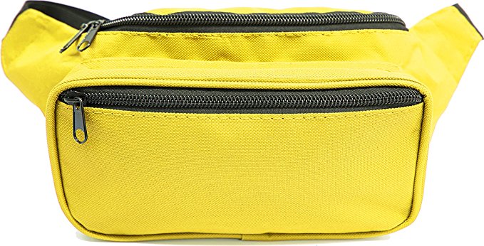 SoJourner Bags Classic Solid Bright Color Fanny Pack (Multiple Colors Available)